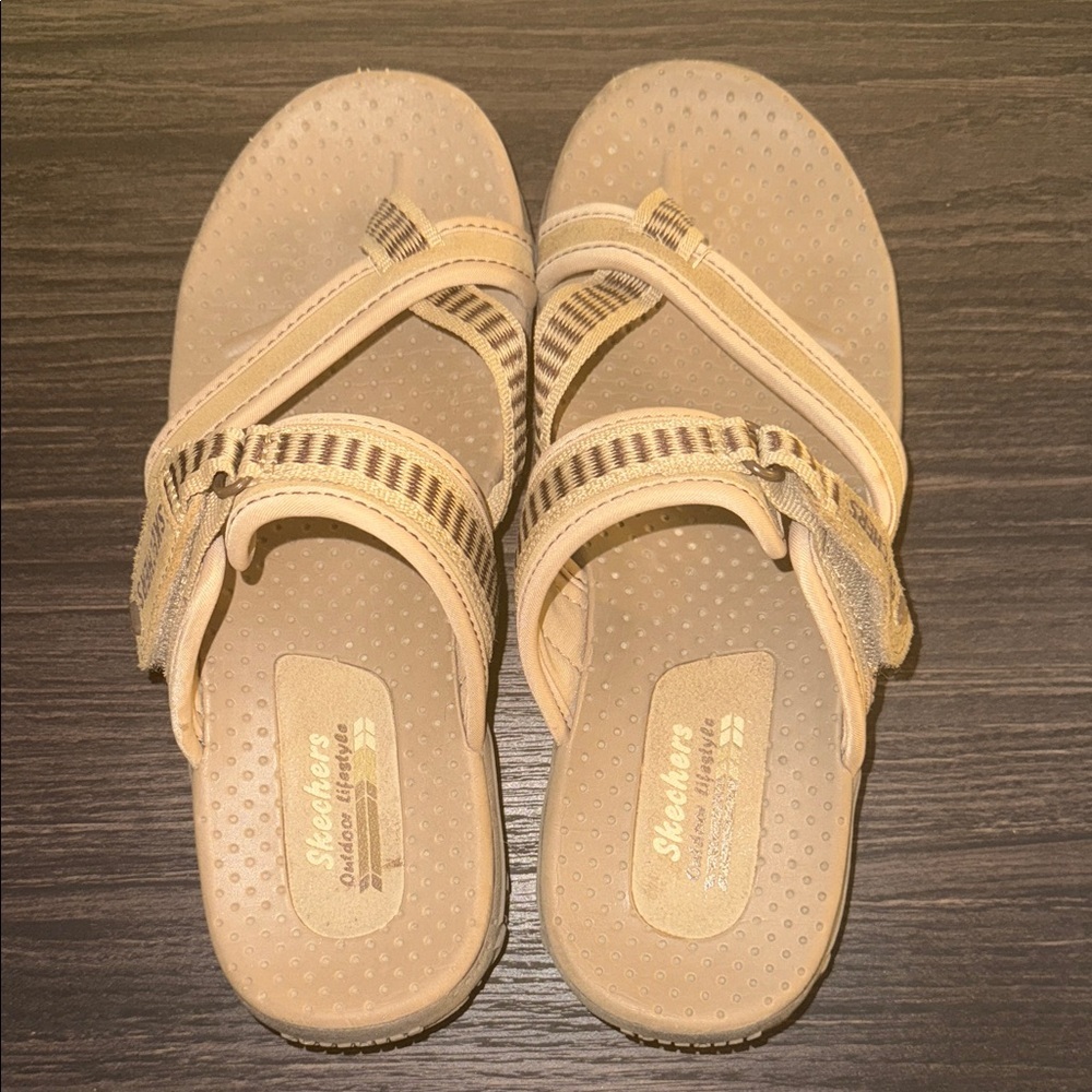 Skechers Women's Beige Strappy Sandals